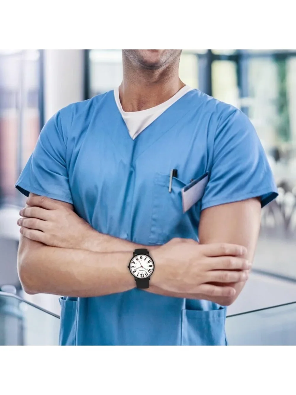 Luminous Nurse Watch for Women, Waterproof Japanese Quartz, Stylish Healthcare